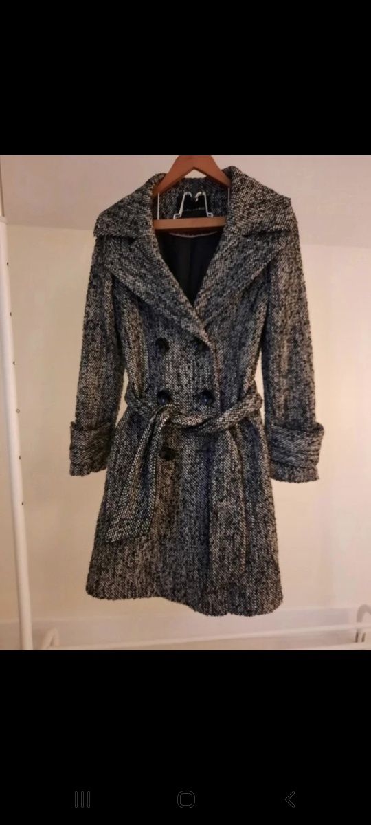 Melanżowý płaszcz Zara