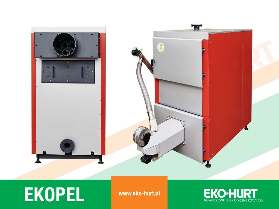 Kocioł pelletowy 50 kW EKOPEL piec na pellet 5 klasa ECODESIGN ZUM
