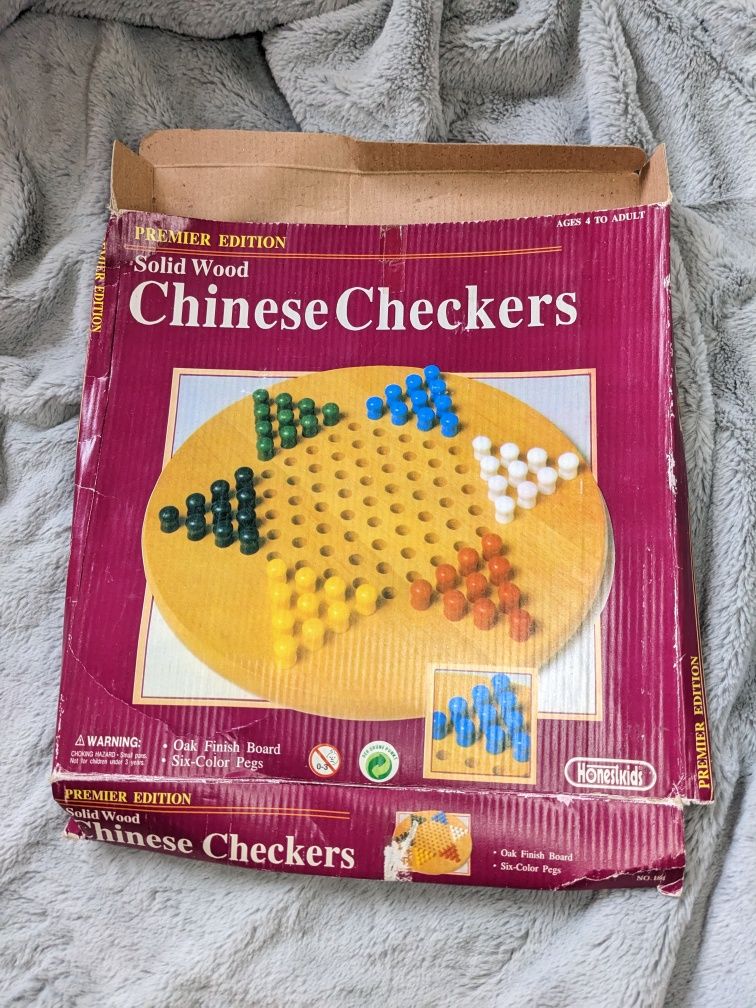 Drewniana gra Chinese Checkers