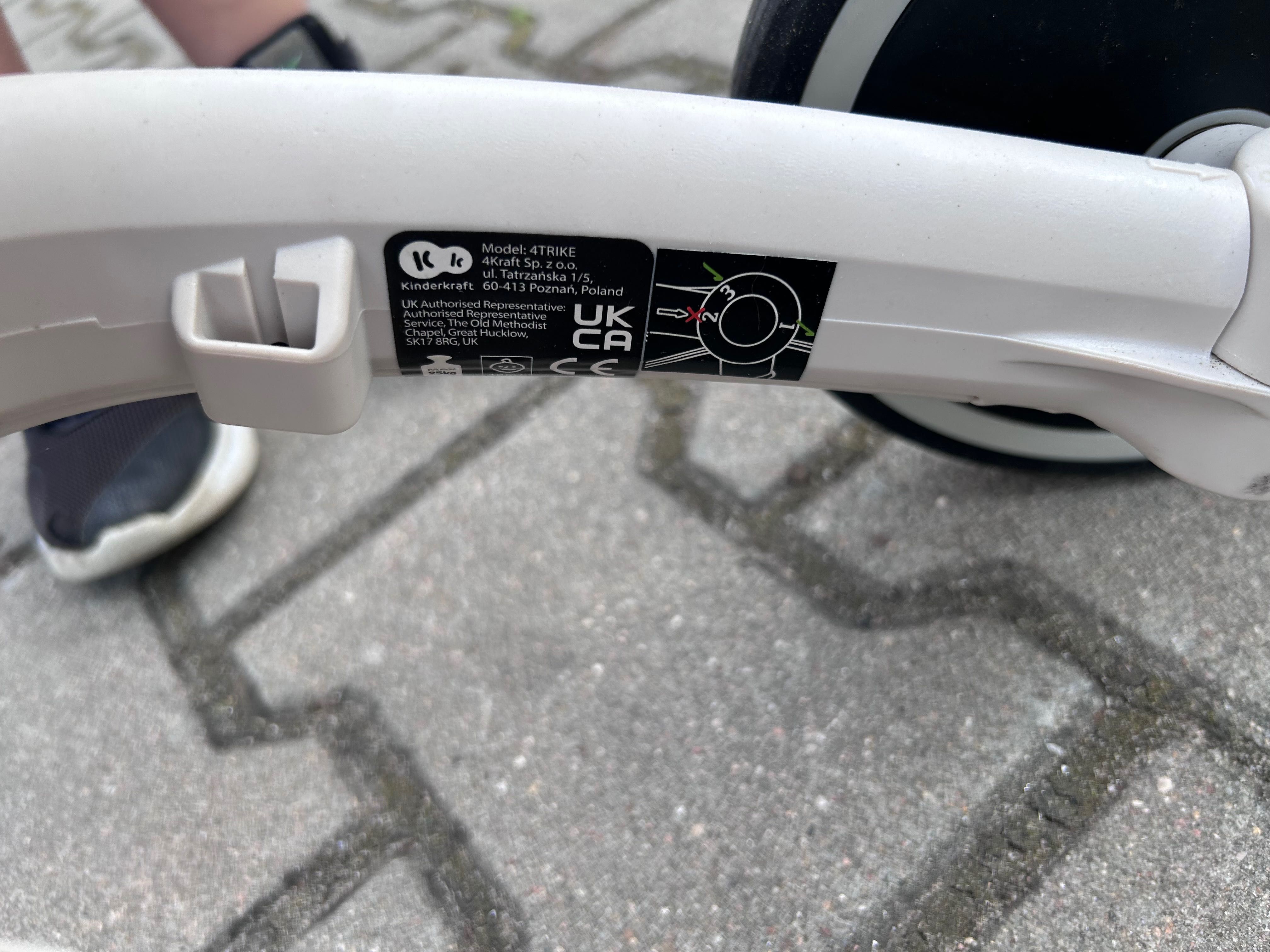 Kinderkraft rowerek trójkołowy 3 w 1 silver grey Stan idealny