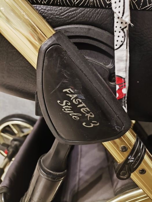 Wózek Baby Merc Faster 3 czarno złoty