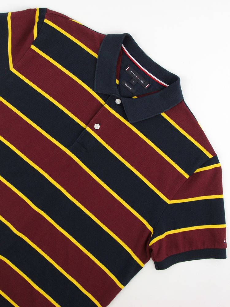 TOMMY HILFIGER чоловіче поло Regular у смужку. Оригінал. (L)