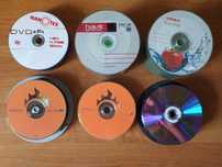 Штучно НОВЫЕ болванки диски DVD R, CD R, DVD R двусторонние сумочки