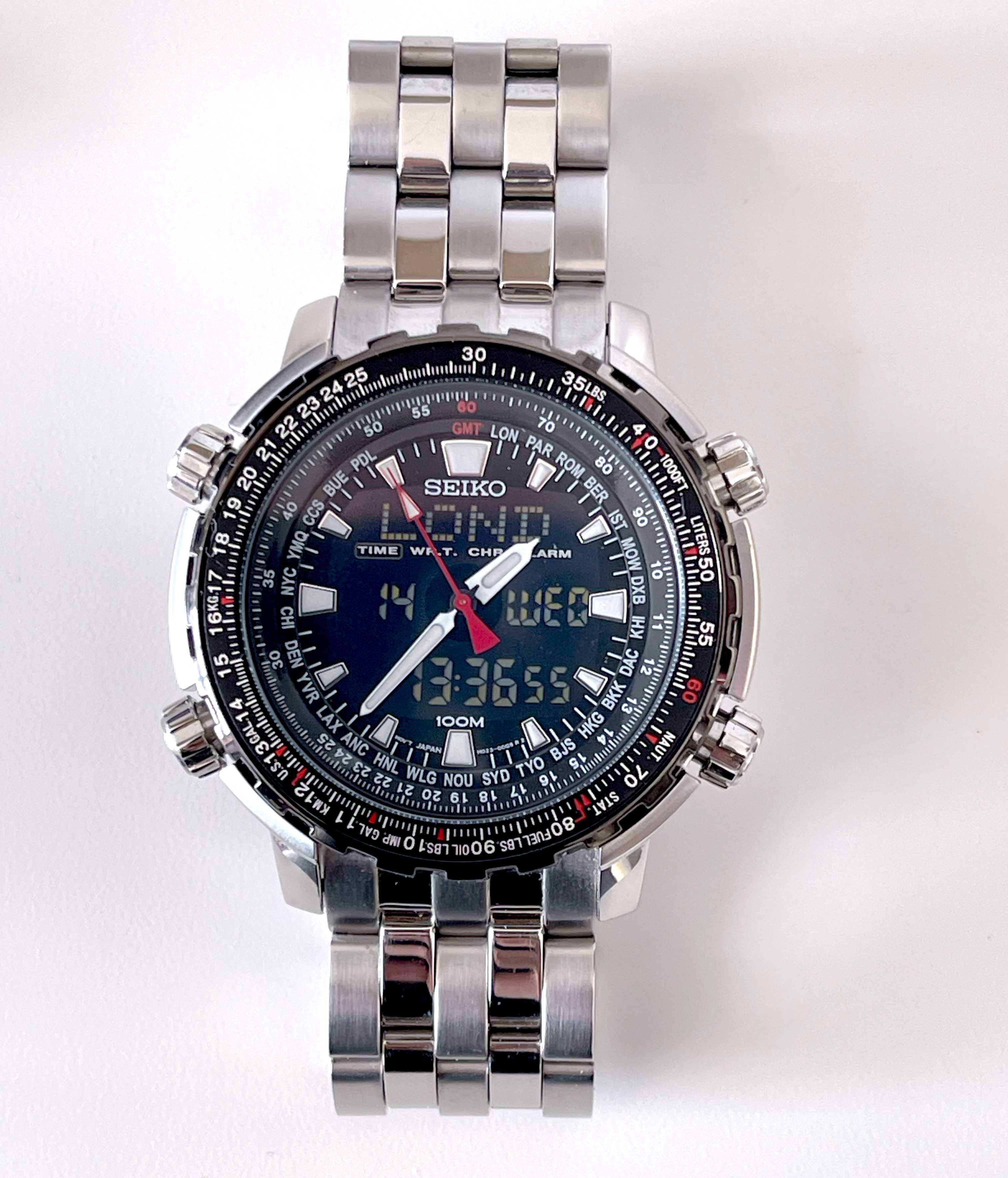 Relógio Seiko Flightmaster Pilot Chronograph