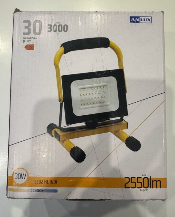 Naświetlacz ledowy przenośny SMD indi 30w anlux