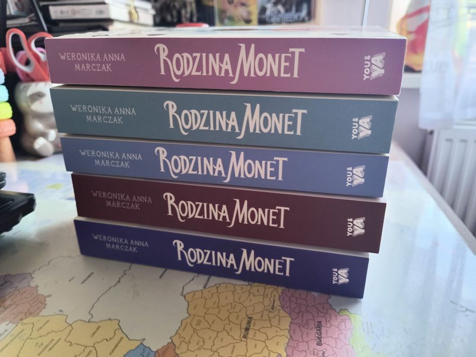 Rodzina monet 5 tomów komplet.