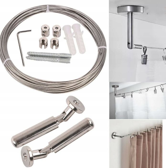 Linka Na Pranie Stalowa Sznurek Na Bieliznę 5 M Sznur Do Bielizny