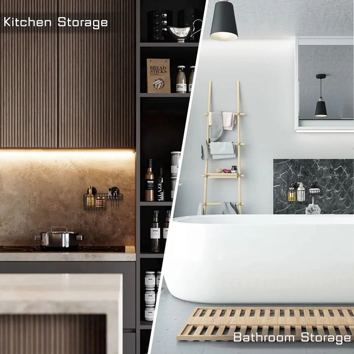 Koszyk wielofunkcyjny do kuchni łazienki bez wiercenia