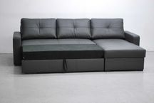 skóra naturalna Narożnik z funkcja spania spanie  9117 pojemnik sofa