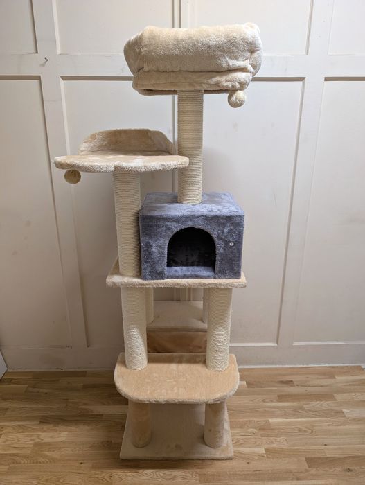 La Digue III Drapak Dla Kota Beżowy 69x69x163cm Uszkodzony DUŻY