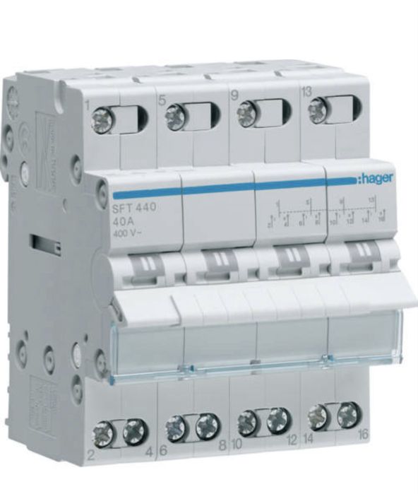 Hager sft440 перемикач для генератора