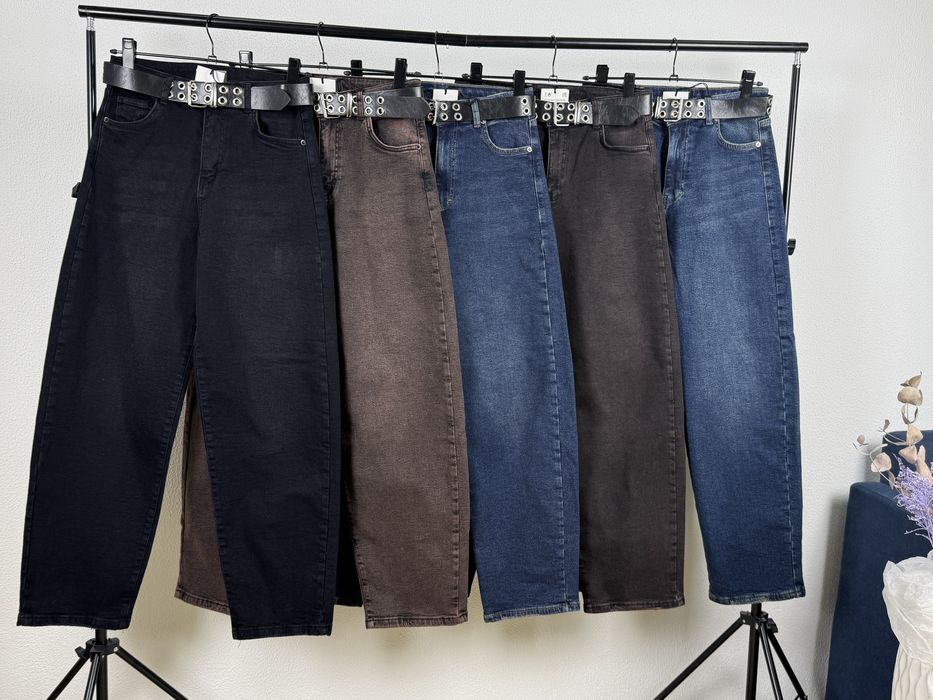 Утеплені жіночі джинси баггі ( baggy) на байці