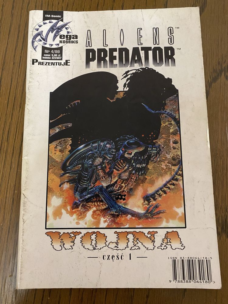 Mega Komiks 4/99 i 5/99 Aliens vs. Predator Wojna część 1 i 2