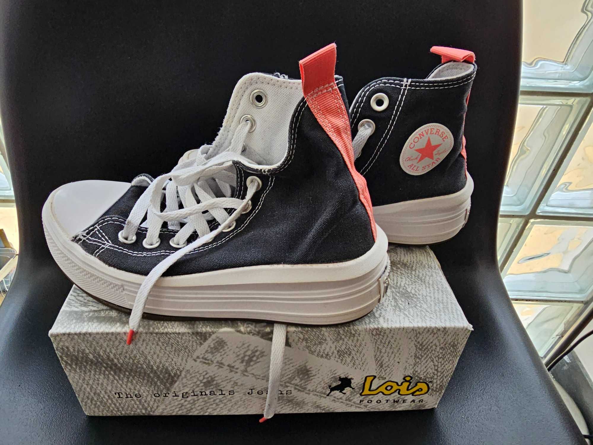 Tenis bota all star bordeaux plataforma converse NOVOS