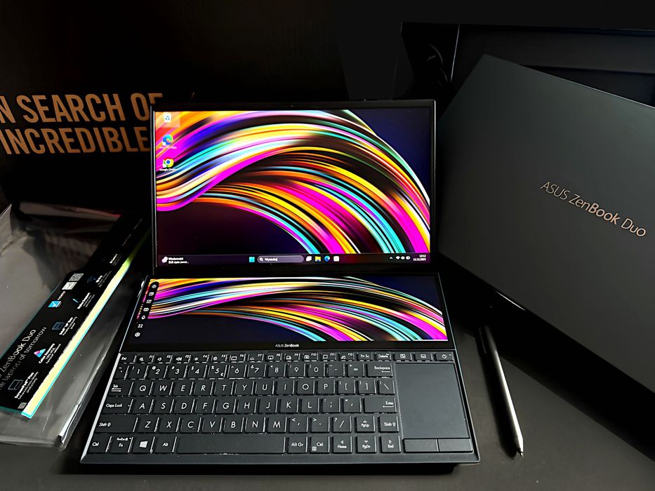 Laptop Asus ZenBook Duo Core i7 Nvidia 16GB SSD-1TB 2-ekrany Dotykowy