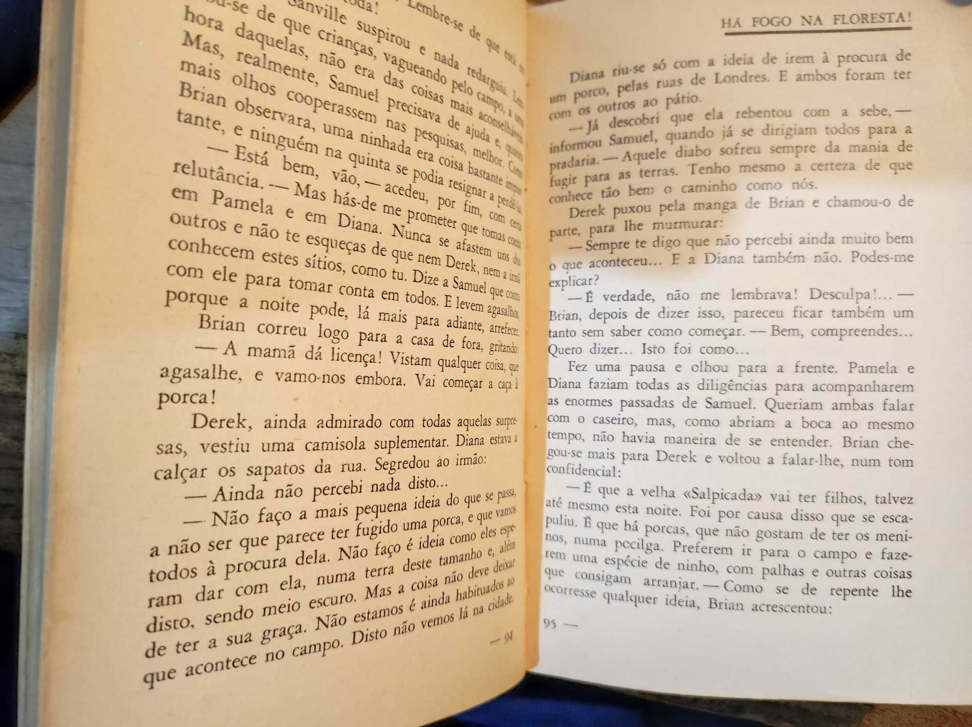 Há fogo na floresta, David Severn 1948