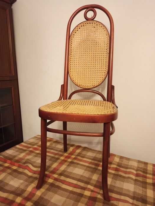 6 szt krzesła Rattan proj. Thonet Jasienica mahoń