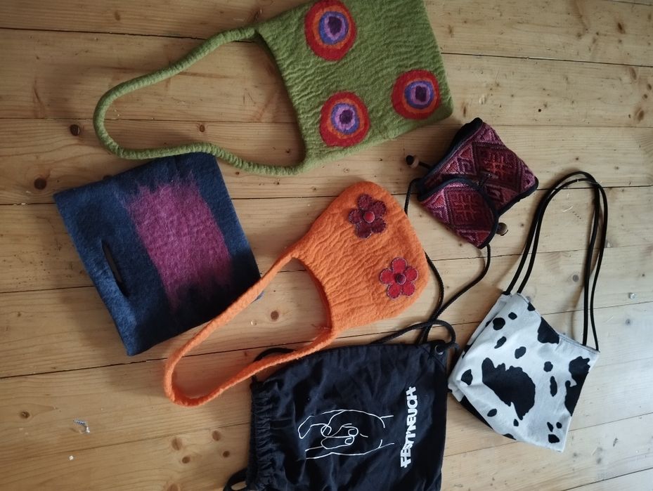 Сумочки вінтаж,бісер ,вялена шерсть