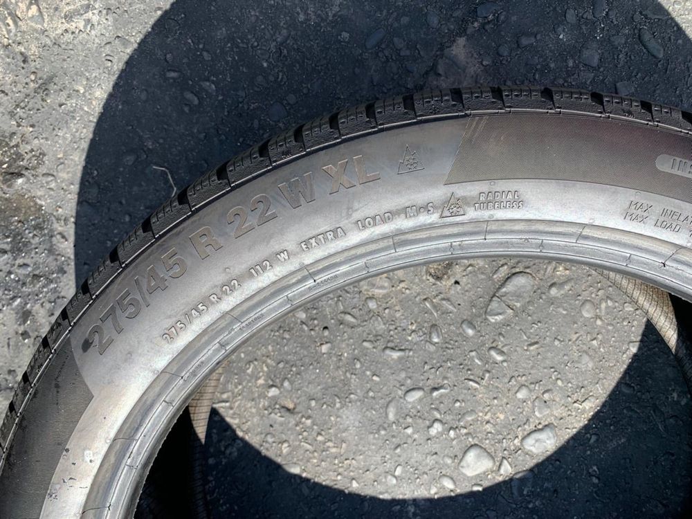 Шини 275/45 R22 пара Continental 6,5мм, 2022року