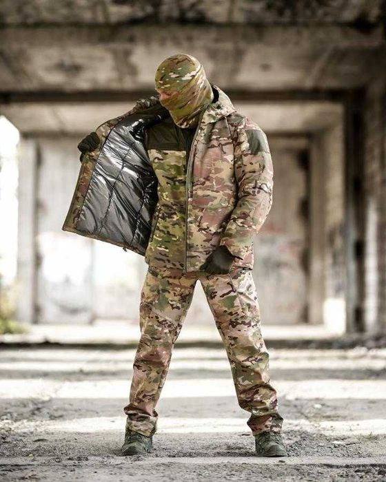 Зимовий тактичний костюм Taslan Multicam 5в1 військова форма