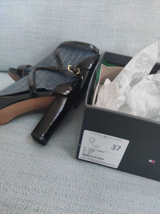 Nowe, wyjątkowe sandały 37 Tommy Hilfiger   na obcasie 10 cm