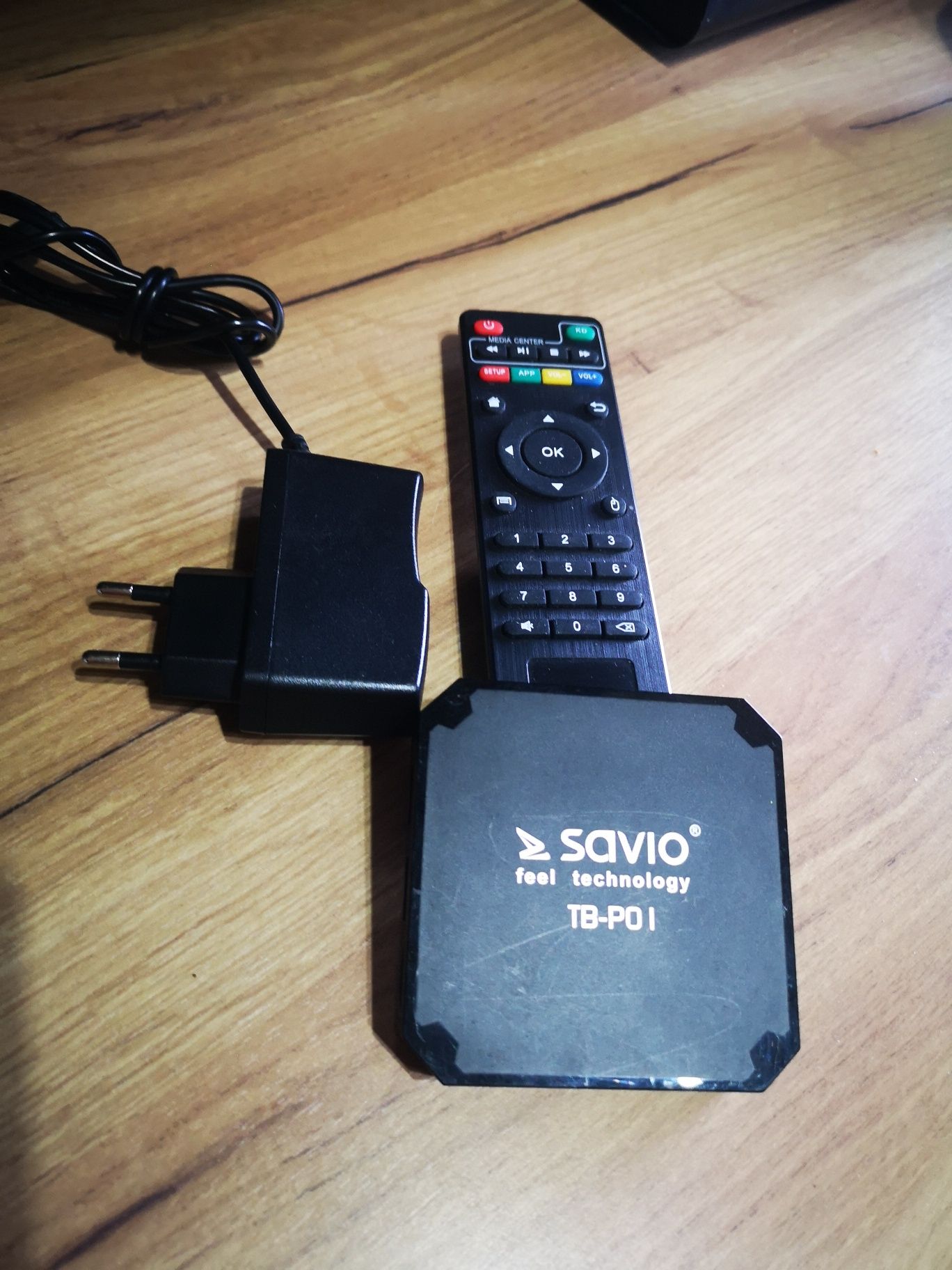 Savio smart tv, pilot, zasilacz