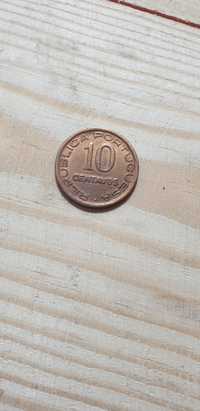 Moeda 10 centavos de Moçambique 1936