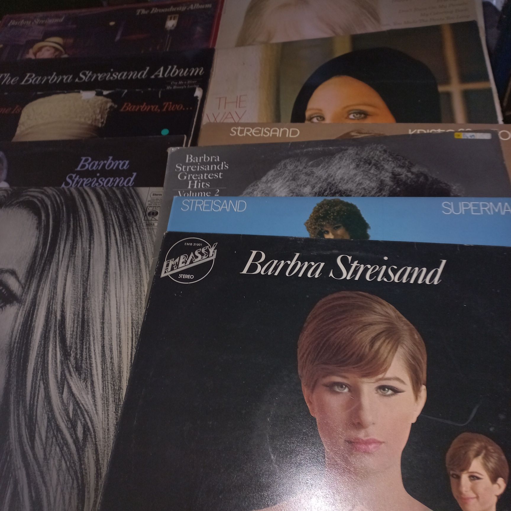 Kolekcja płyt Barbary Streisand winylowe