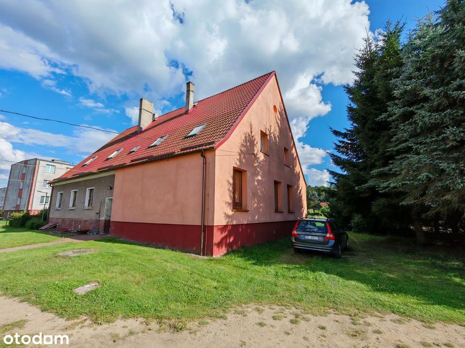 Mieszkanie 3 pok. 65,9m2 + garaż + działka 920m2 Stanomino do remontu