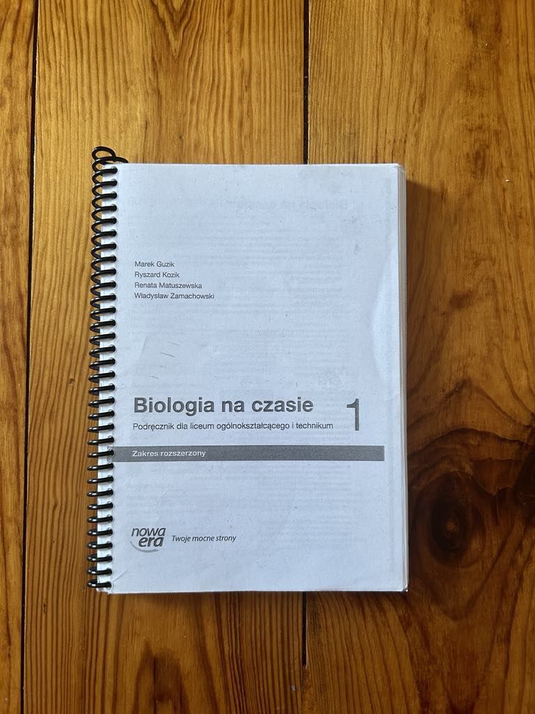 Biologia na czasie 1 zakres rozszerzony
