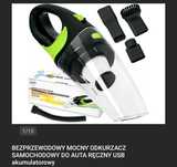 Bezprzewodowy odkurzacz samochodowy o mocy 120W ładowany usb
