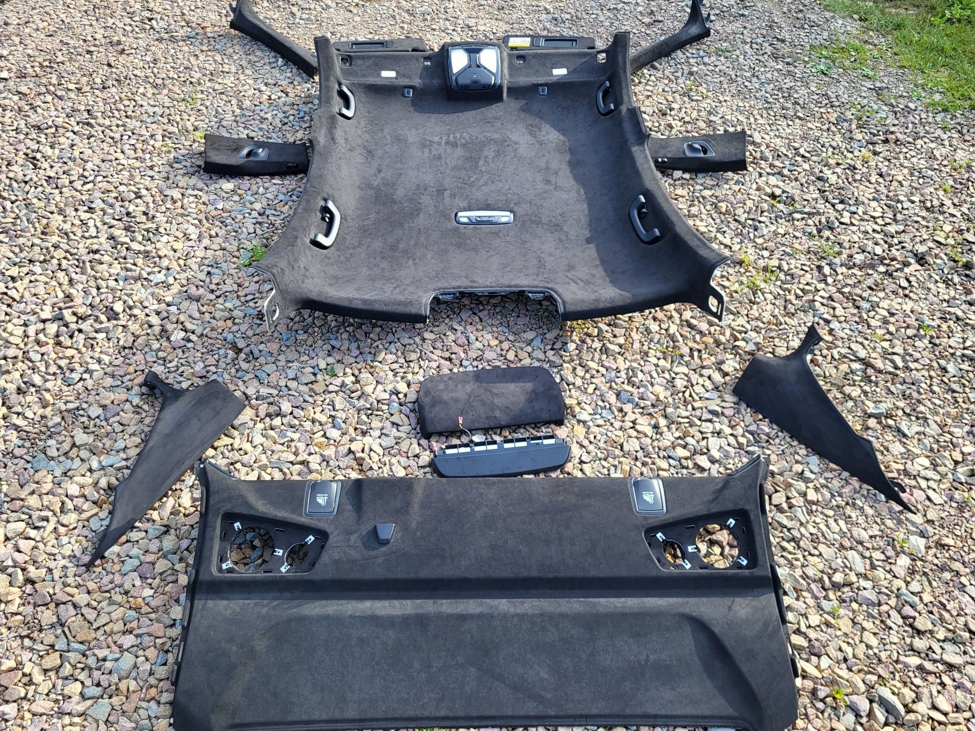 Podsufitka Alcantara bmw m5 f90 G30 Półka Komplet