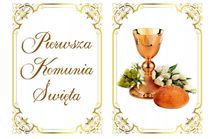 opłatek na tort komunia święta Książka prostokąt