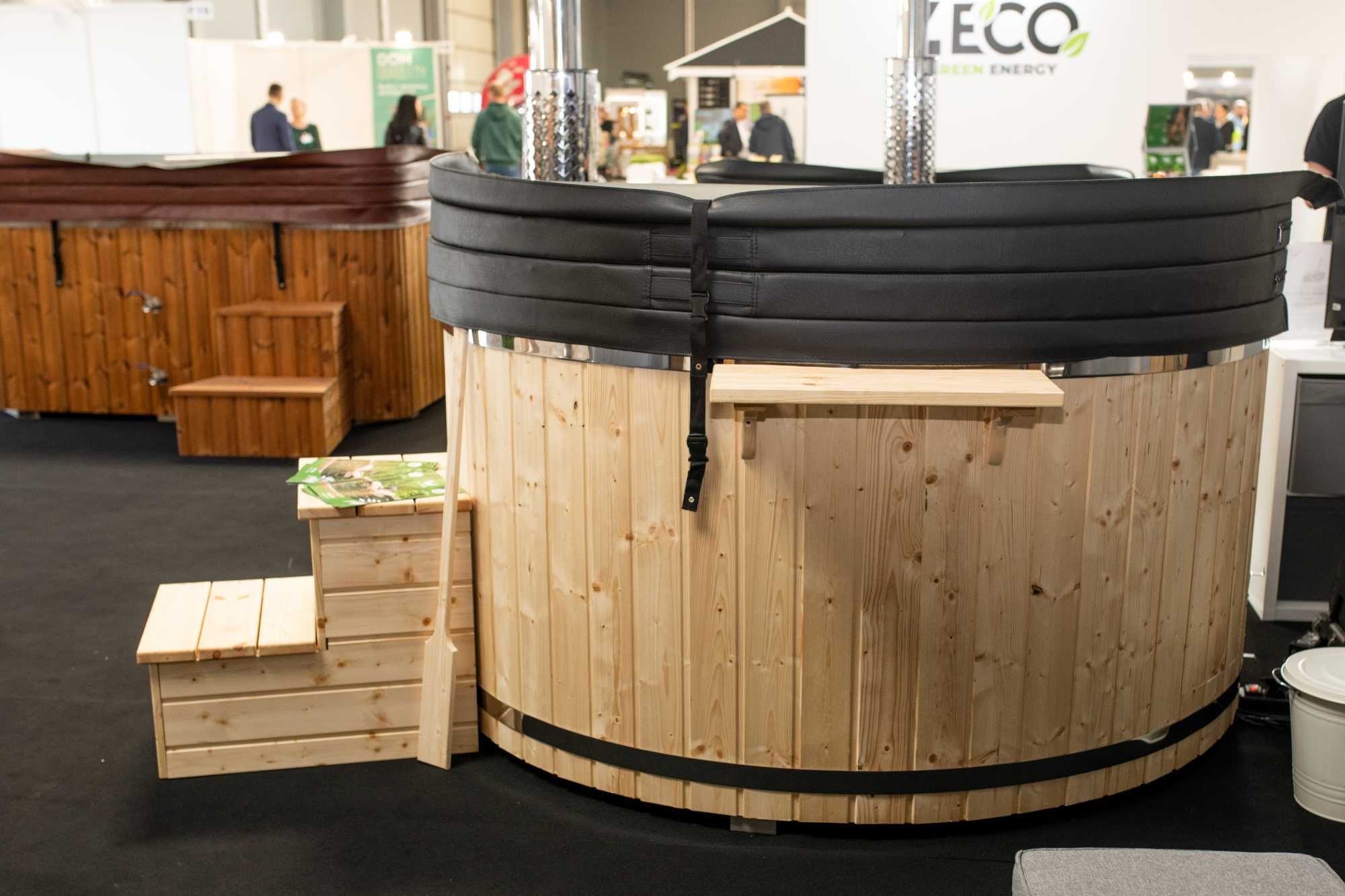 Balia ogrodowa 225cm bania Hot Tub Piec na drewno + Grzałka 3kW