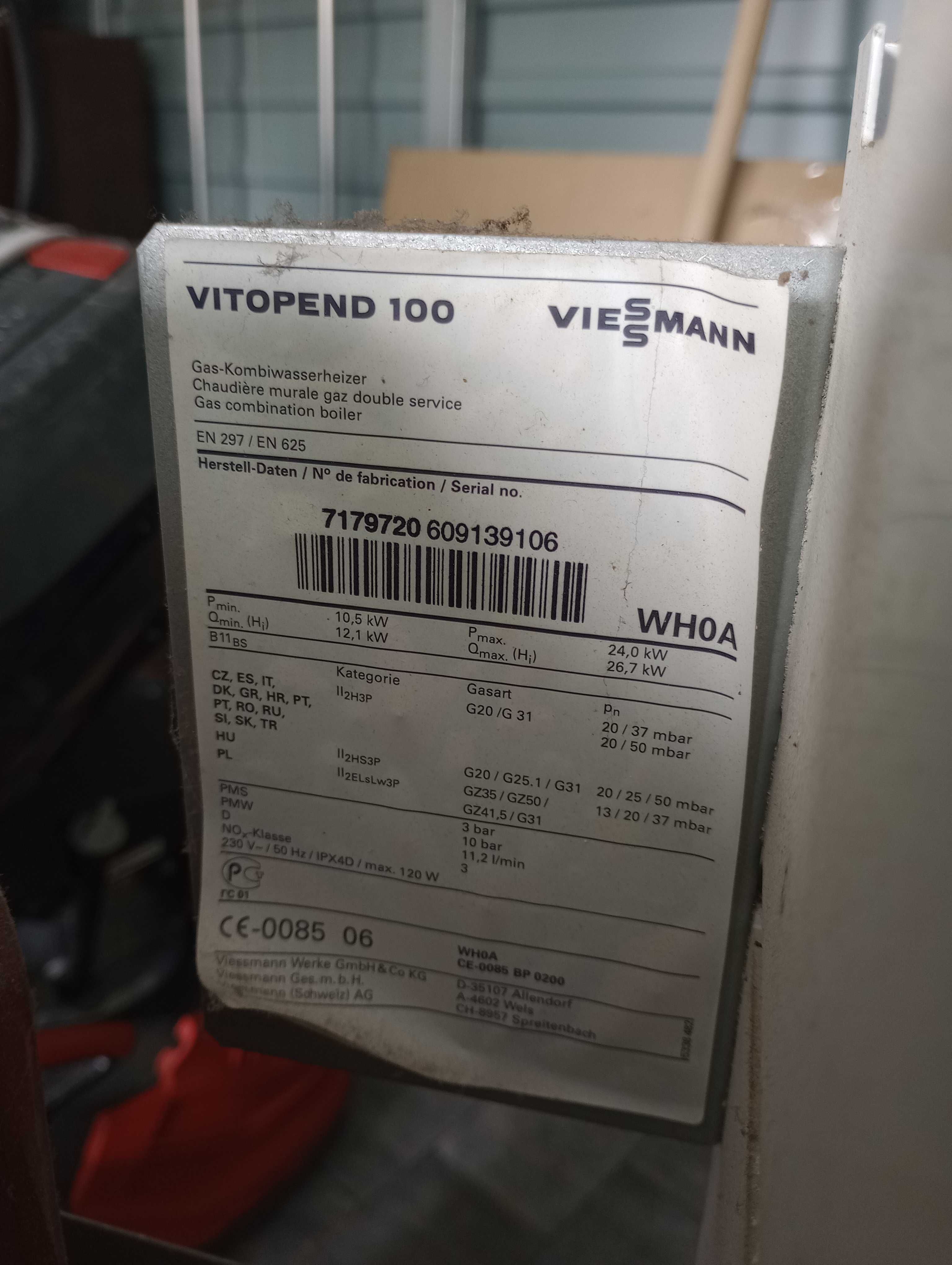 Kocioł gazowy dwufunkcyjny Viessmann vitopend 100