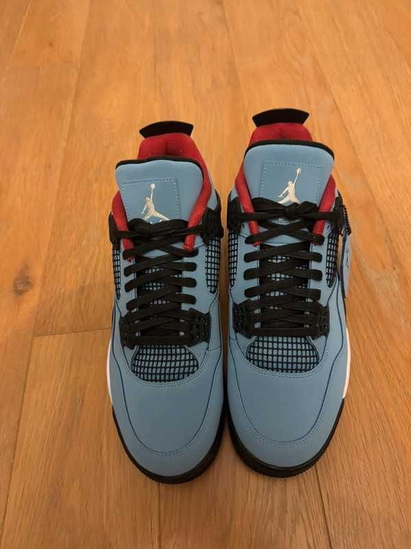 Nowość*NowyJordan4NikeAir4 NiebieskiUnisexTrampki 42