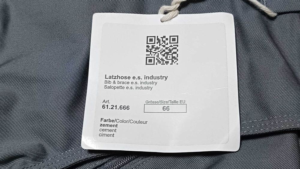 Męskie ogrodniczkiENGELBERT STRAUSS INDUSTRY r.4XL(66) nowe st.idealny