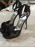Sapatos de cerimonia em cetim preto