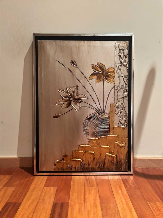 Quadros Decorativo Floral com Moldura Elegante