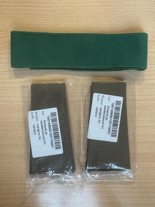 Pochewki do munduru/koszul WL / slużbowe szeregowy SG, otok do czapki