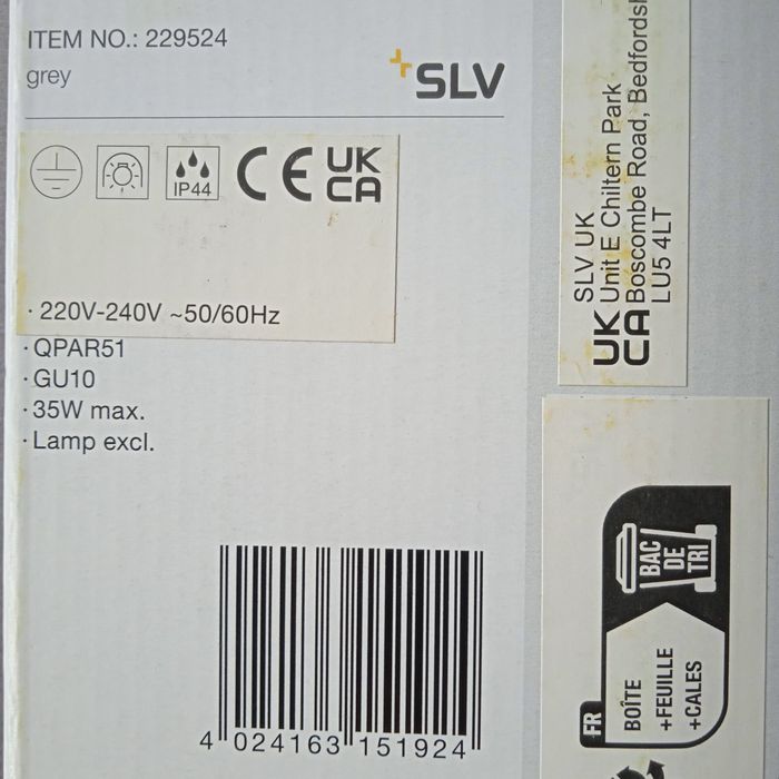 Lampa zewnętrzna kinkiet