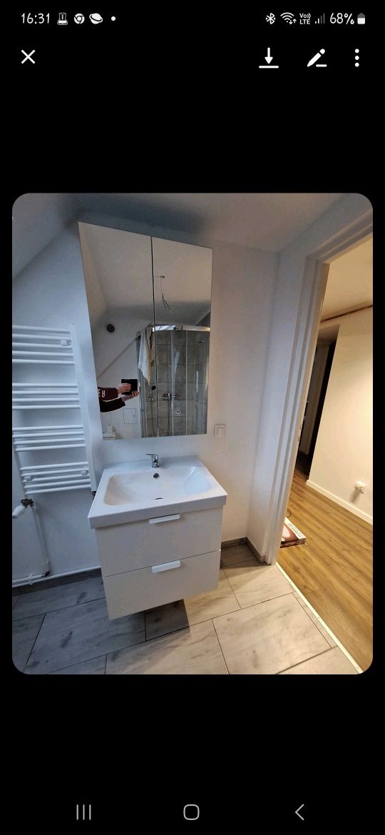 Szafka lustrzana lettan ikea 60 stan bdb