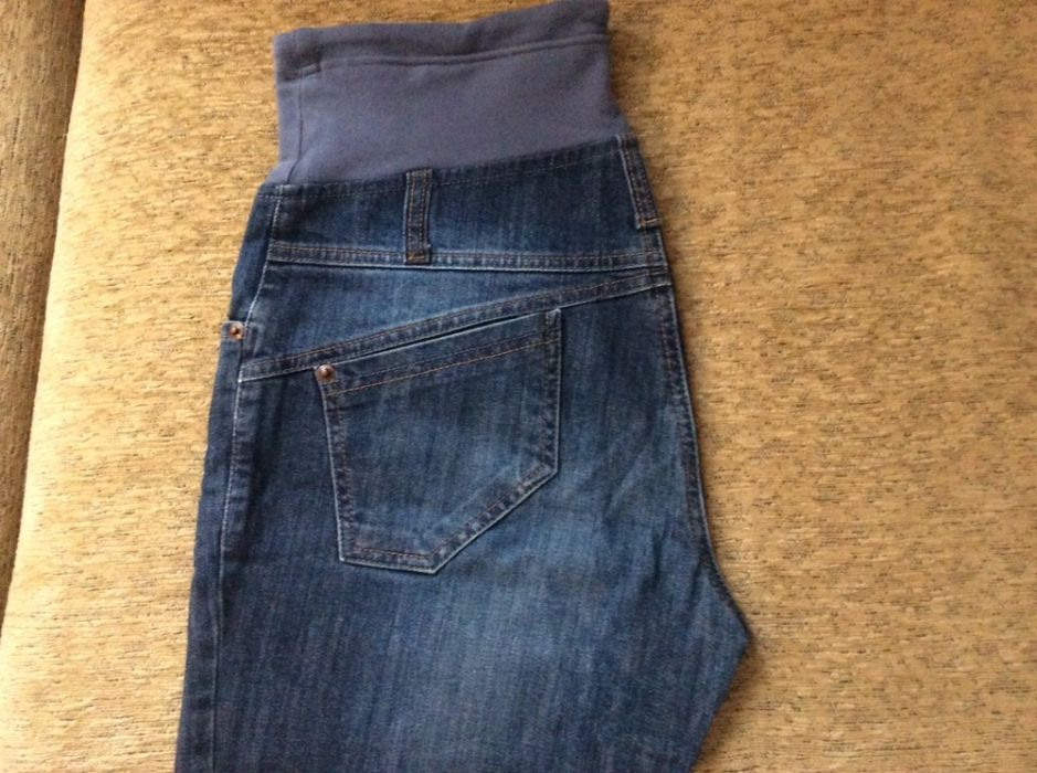 Spodnie ciążowe damskie jeans bawełna rozmiar M