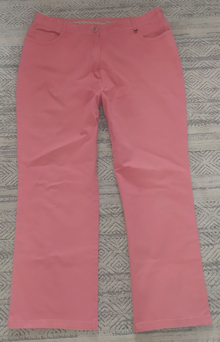 Spodnie M&S Marks&Spencer r. 16 - XL Różowe