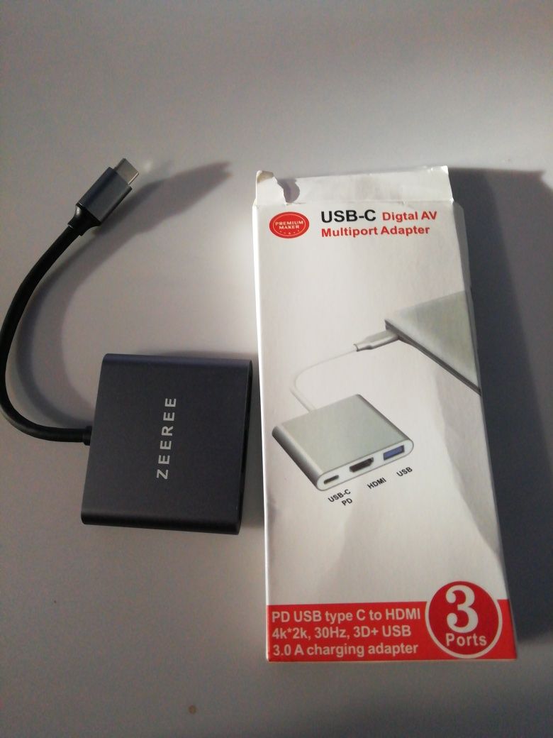 Адаптер преобразователь конвертер Type-C - HDMI USB Type-C 4K