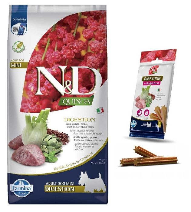 Farmina Dog N&D Quinoa Digestion Adult Mini lamb 7 kg