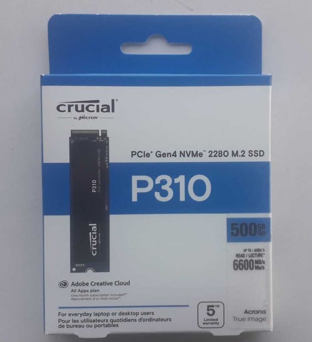[Novo] SSD Crucial P310 NVMe 500GB 4.0x4