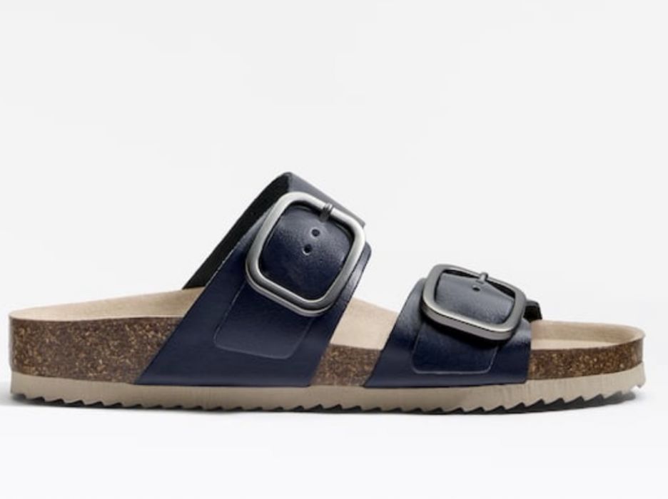 Шльопанці шкіряні Oysho