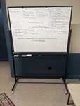 Tablica whiteboard dwustronna magnetyczna kółka
