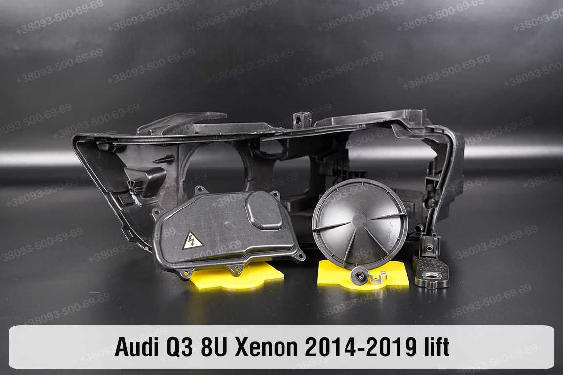 Стекло корпуса фар Audi Q3 8U F3 Ауди Ку3 фара 2011-2023 хром ушки